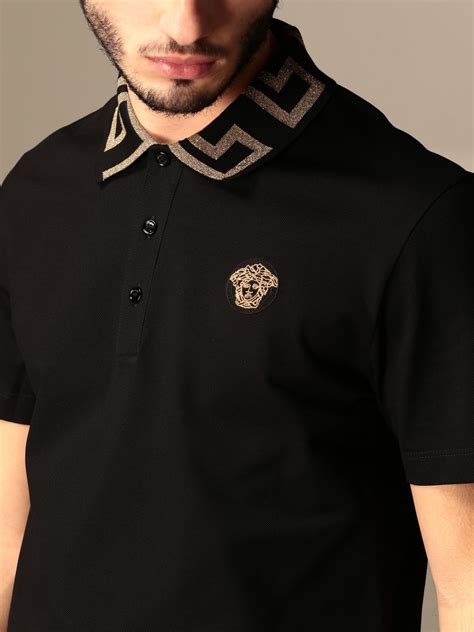 men's versace polo shirt sale|versace men's outlet.